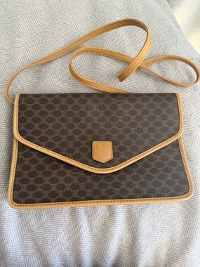 Celine macadam canvas shoulder bag